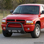 1997-2004 Dodge Dakota Bull Guard w/ Studded Mesh Skid Plate — Matte Black