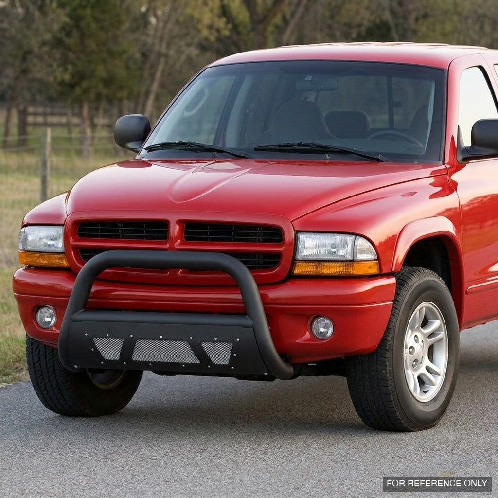1997-2004 Dodge Dakota Bull Guard w/ Studded Mesh Skid Plate — Matte Black