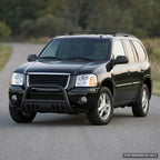 2002-2009 GMC Envoy & Chevrolet TrailBlazer Advanced Series Bull Guard w/ Skid Plate — Matte Black