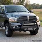 2003-2009 Dodge Ram 2500/3500 Bull Guard w/ Studded Mesh Skid Plate — Matte Black