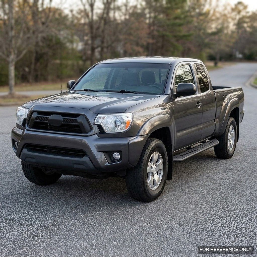 2005-2023 Toyota Tacoma Double Cab Rock Slider Side Step Bars — Texture Black