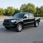 2005-2023 Toyota Tacoma Double Cab Rock Slider Side Step Bars — Texture Black