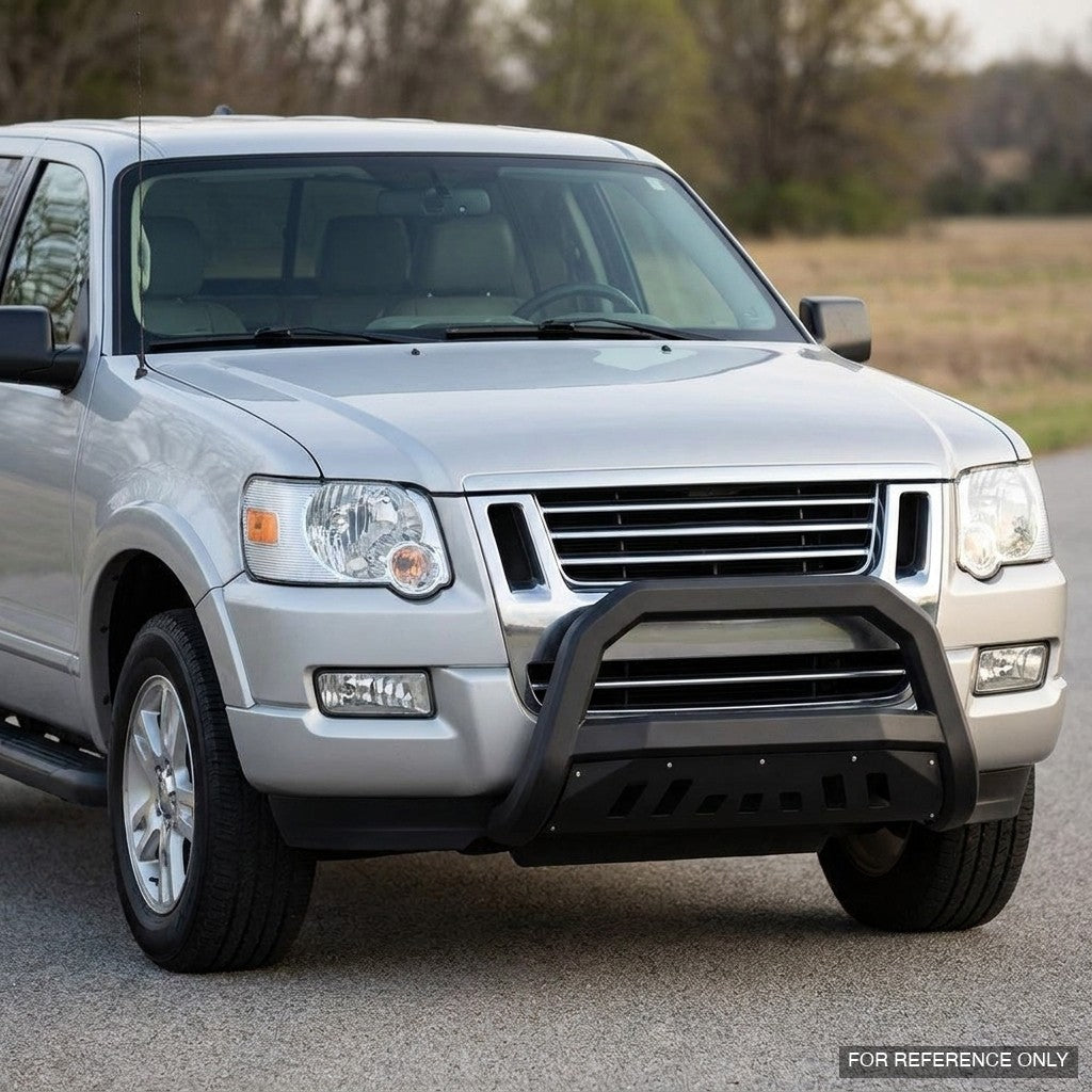 2006-2010 Ford Explorer & Sport Trac Advanced Series Bull Guard w/ Skid Plate — Matte Black