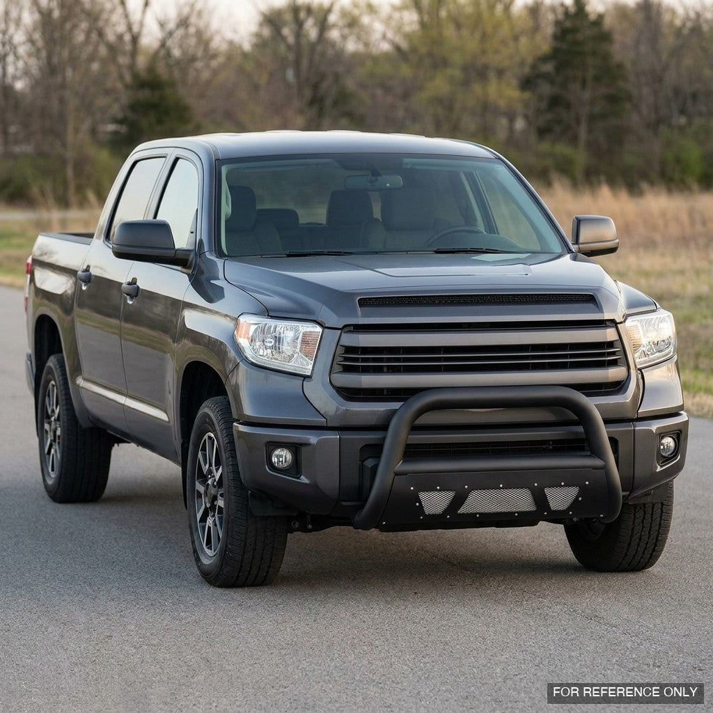 2007-2021 Toyota Tundra & 2008-2021 Sequoia Bull Guard w/ Studded Mesh Skid Plate — Matte Black