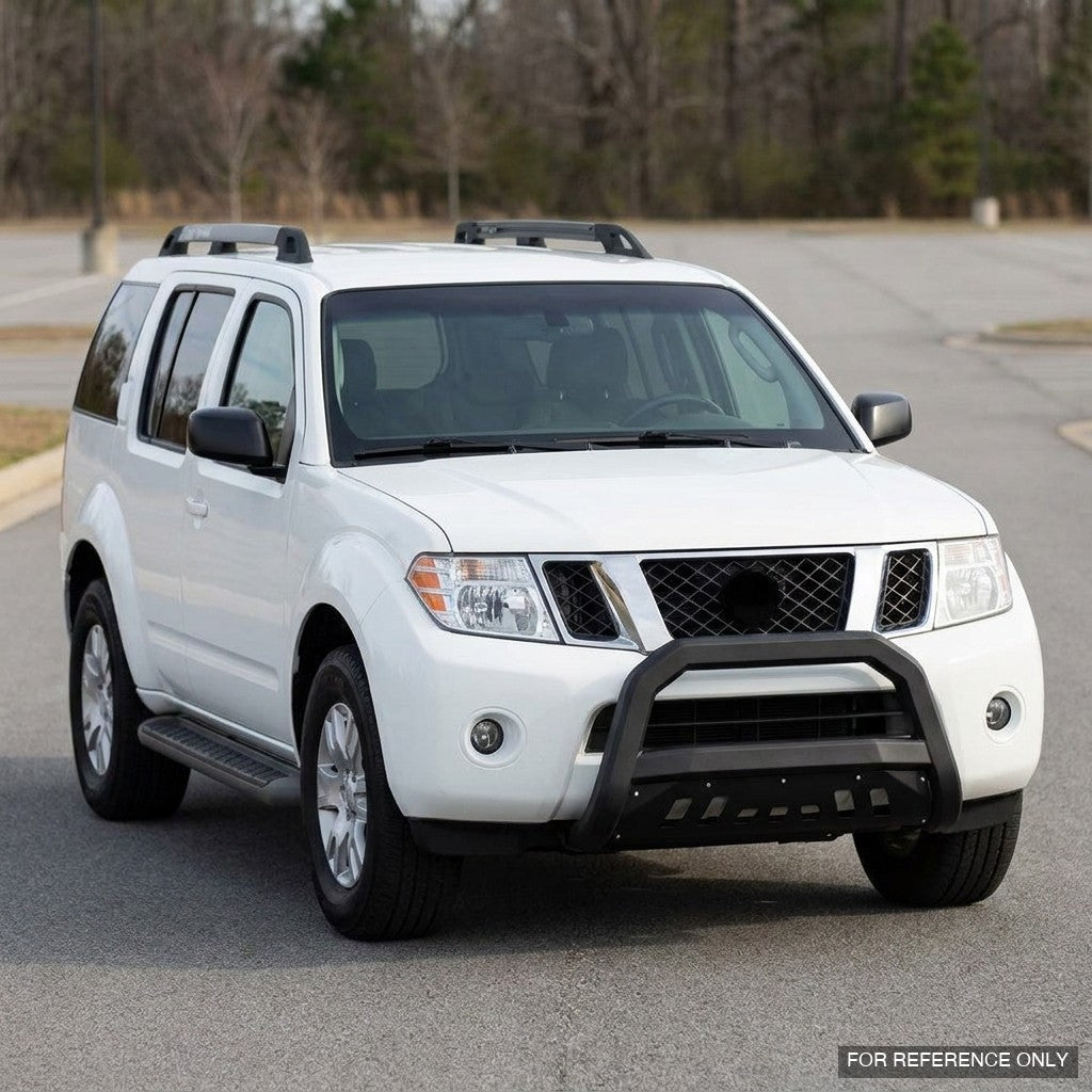 2008-2012 Nissan Pathfinder Advanced Series Bull Guard w/ Skid Plate — Matte Black