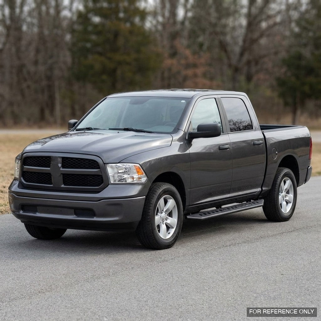 2009-2018 Ram 1500, 2010-2018 Ram 2500/3500 Crew Cab & 2019-2024 Ram 1500 Classic Rock Slider Side Step Bars — Texture Black