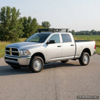 2010-2018 Ram 2500 & 3500 Crew Cab Low Profile Roof Basket System — Drill-Free Steel, Matte Black