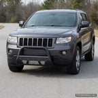 2011-2016 Jeep Grand Cherokee & 2011-2013 Dodge Durango Bull Guard w/ Studded Mesh Skid Plate — Matte Black