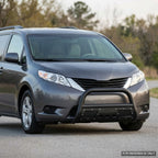 2011-2020 Toyota Sienna Bull Guard w/ Studded Mesh Skid Plate — Matte Black