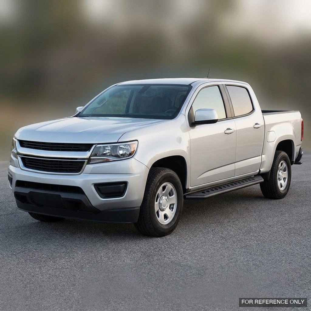 2015-2022 Chevrolet Colorado & GMC Canyon Crew Cab Rock Slider Side Step Bars — Texture Black