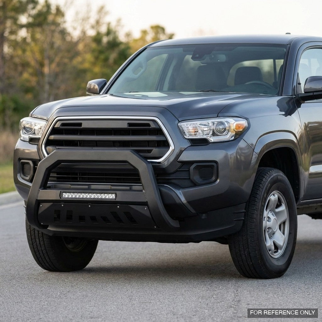 2016-2023 Toyota Tacoma Advanced Series Bull Guard w/ Built-In LED Light Bar — Matte Black