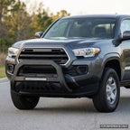 2016-2023 Toyota Tacoma Advanced Series Bull Guard w/ Built-In LED Light Bar — Matte Black