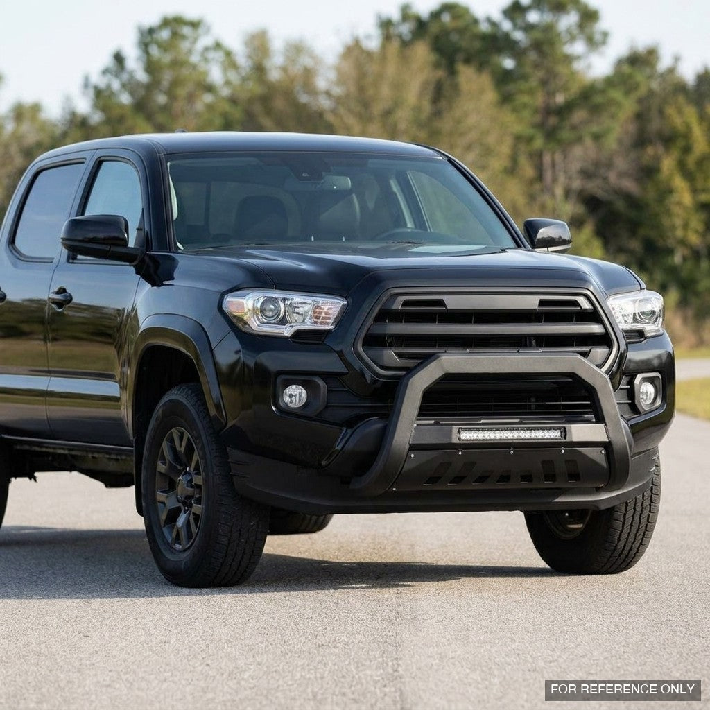 2016-2023 Toyota Tacoma Advanced Series Bull Guard w/ Built-In LED Light Bar — Matte Black