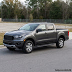 2019-2023 Ford Ranger SuperCrew Rock Slider Side Step Bars — Texture Black