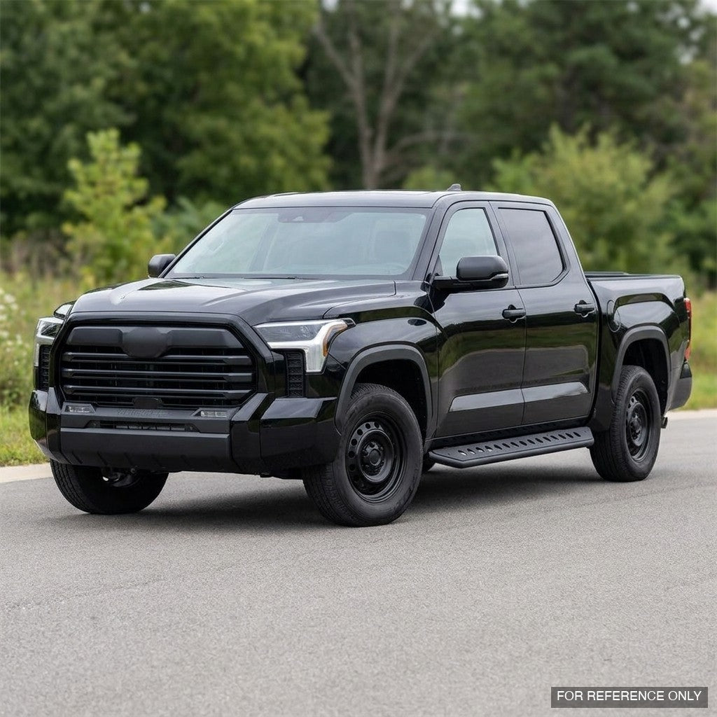 2022-2023 Toyota Tundra CrewMax Rock Slider Side Step Bars — Texture Black