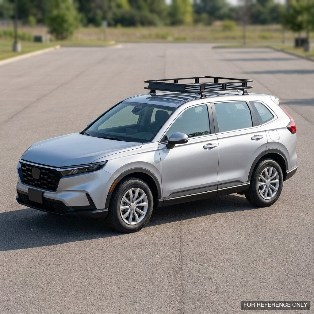 2023-2026 Honda CR-V Low Profile Roof Basket System — Drill-Free Steel, Matte Black