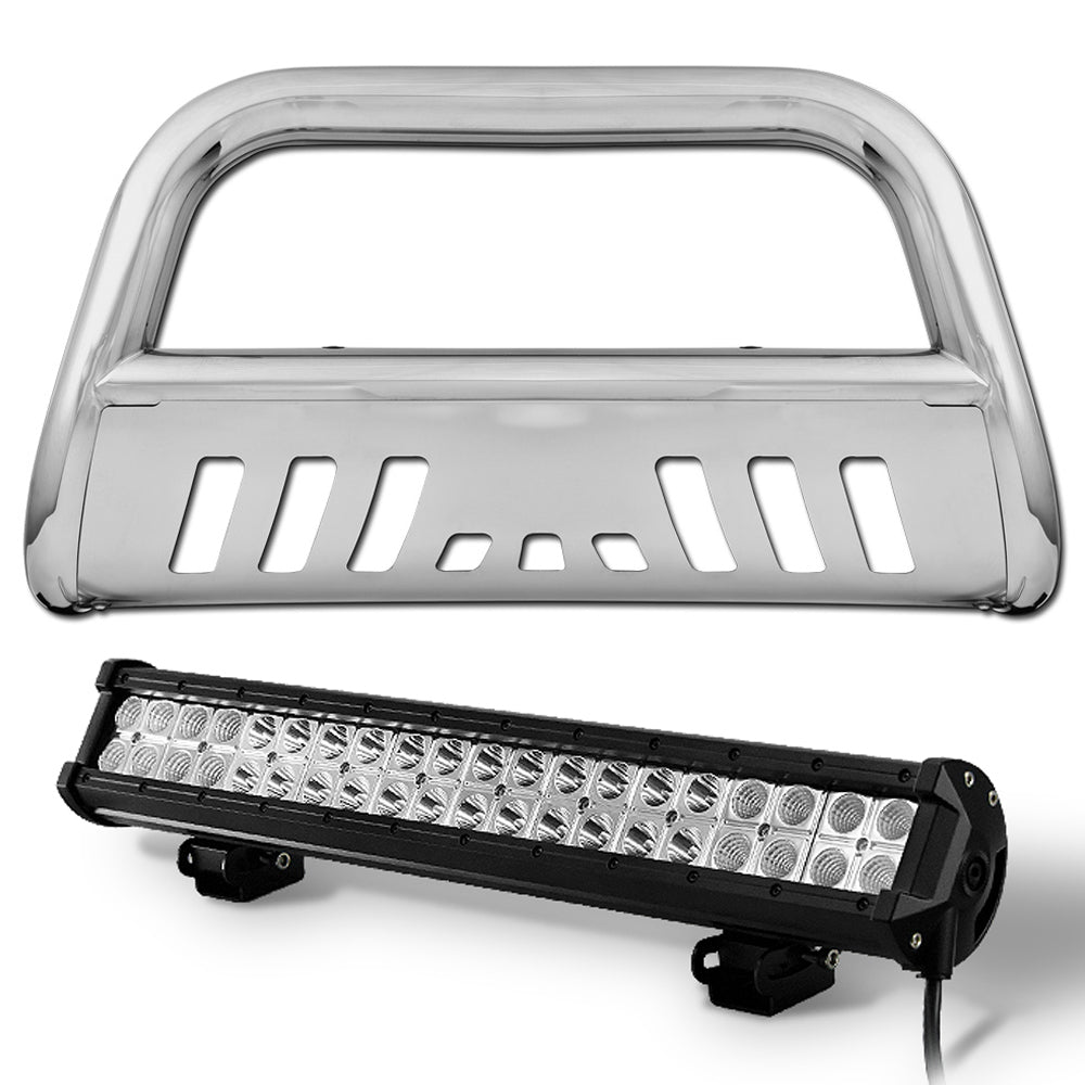 2004-2009 Dodge Durango Chrome Bull Guard with LED Light Bar