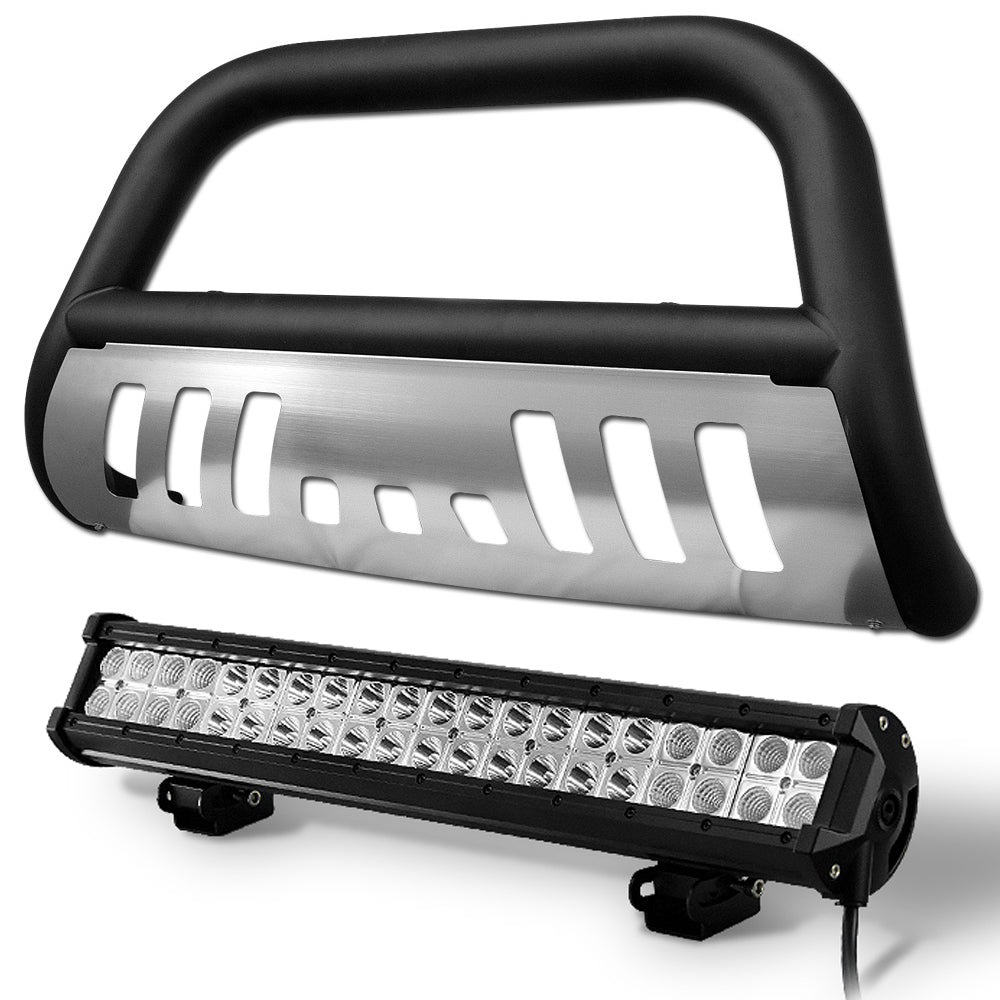 1992-1999 Chevrolet GMC SUV Bull Bar w/ LED Light Bar - Matte Black