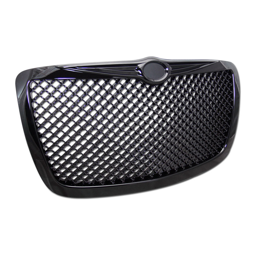 2005-2010 Chrysler 300 Front Grille - Matte Black Replacement