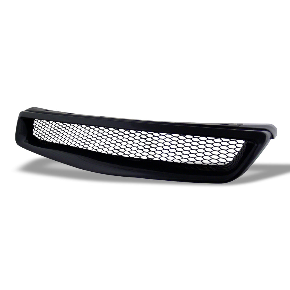 1999-2000 Honda Civic Front Grille - Matte Black ABS