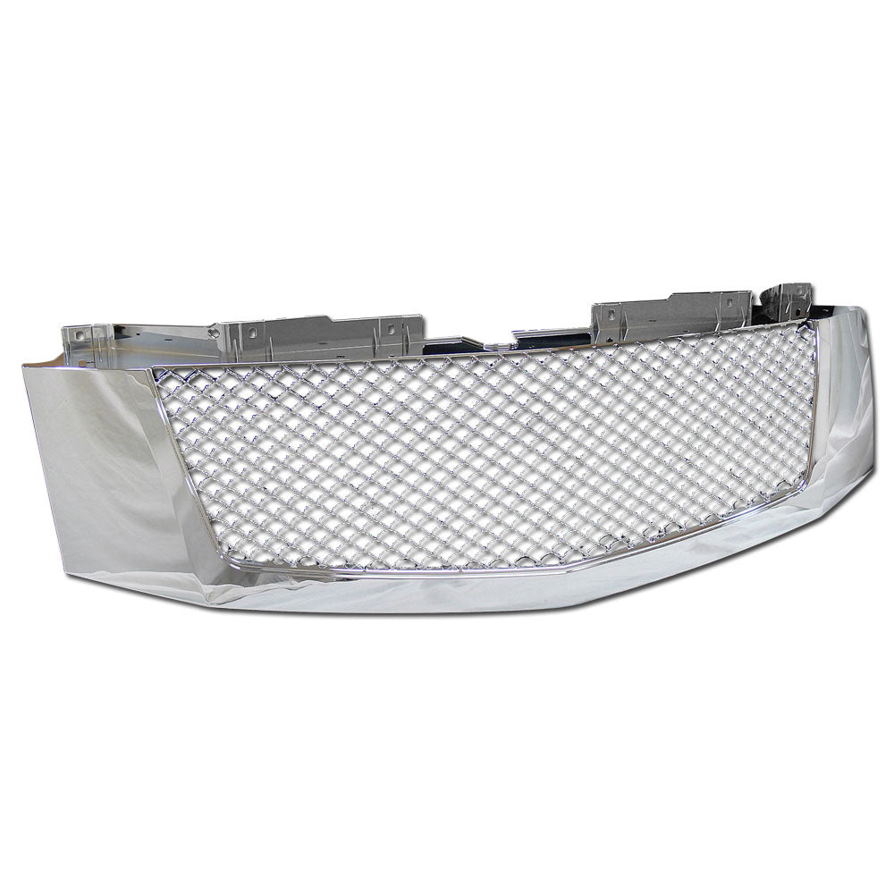 2007-2014 Cadillac Escalade Front Grille - Chrome Mesh Style