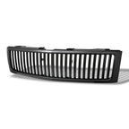 2007-2013 Chevrolet Silverado 1500 Vertical Style Front Grille - Matte Black