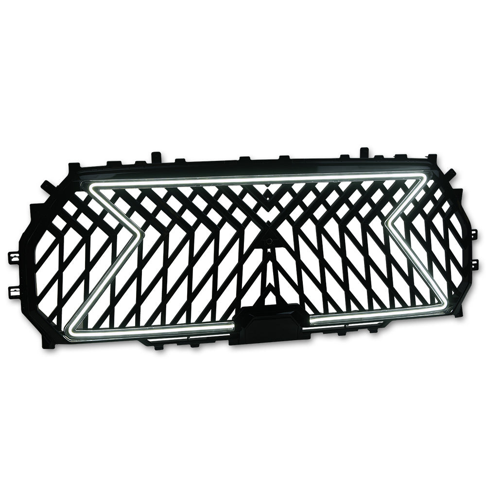 2022-2024 Toyota Tundra LED Front Grille Lex Style - Glossy Black