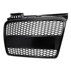 2006-2008 Audi A4 RS Style Front Grille w/ Emblem - Matte Black