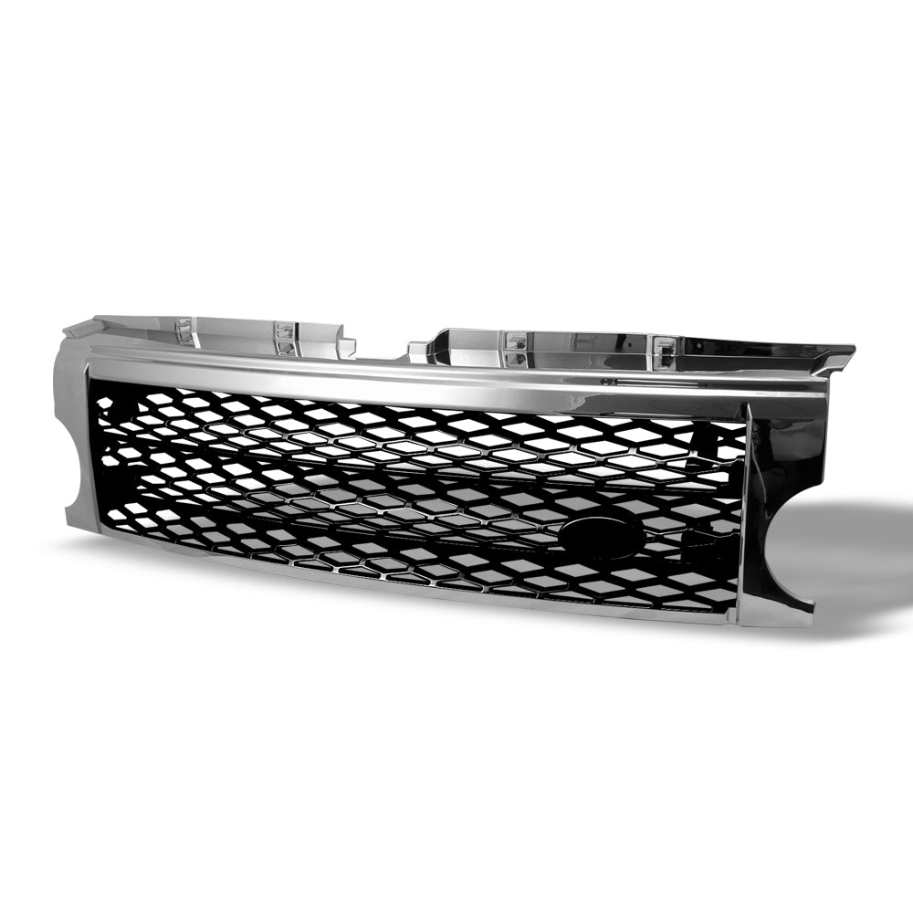 2005-2009 Land Rover LR3 Honeycomb Mesh Front Grille Chrome/Black