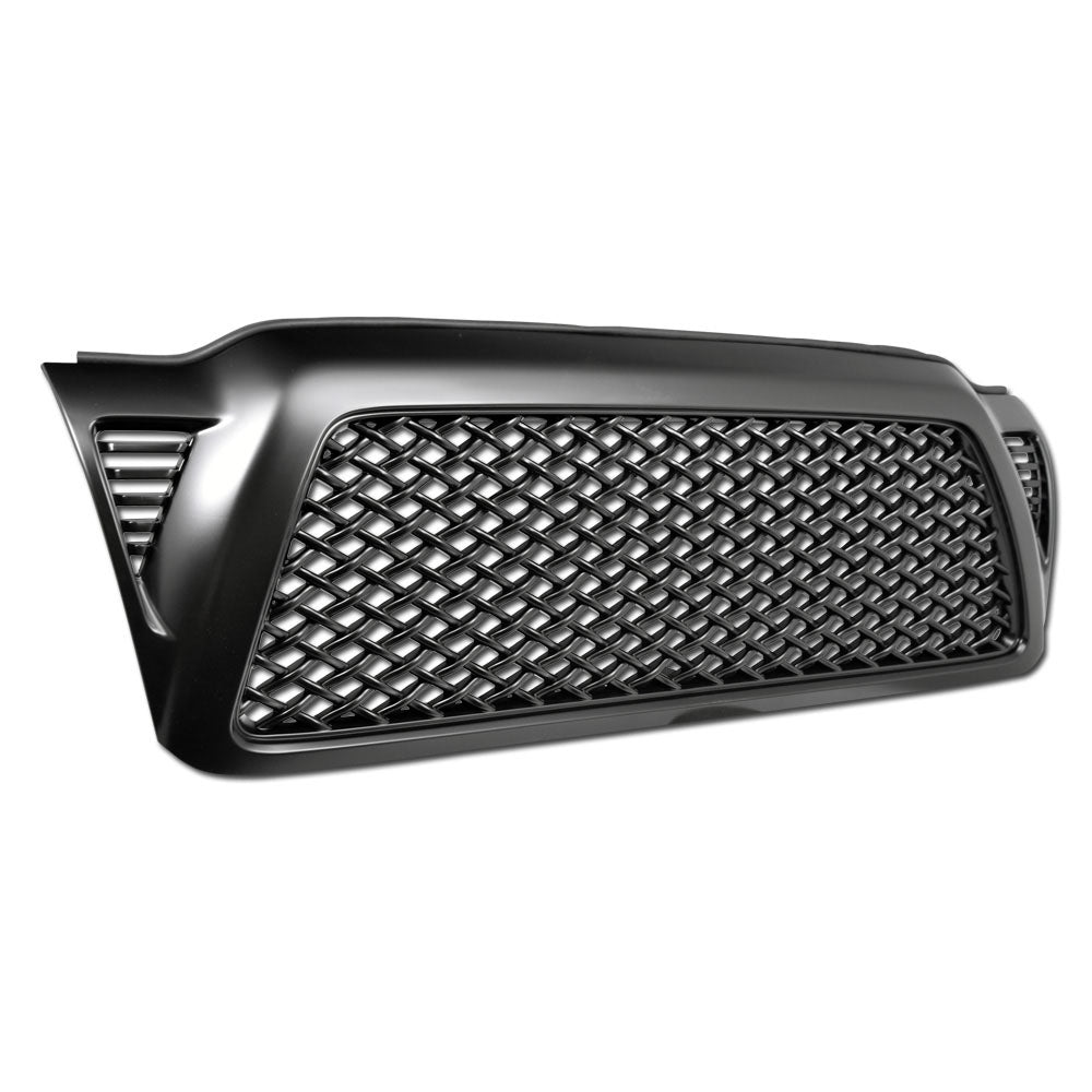 2005-2011 Toyota Tacoma Honeycomb Mesh Front Grille - Matte Black