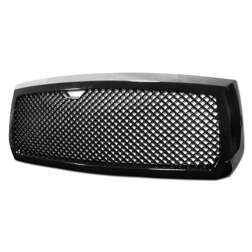2005-2007 Dodge Dakota Front Grille - Matte Black Mesh Style