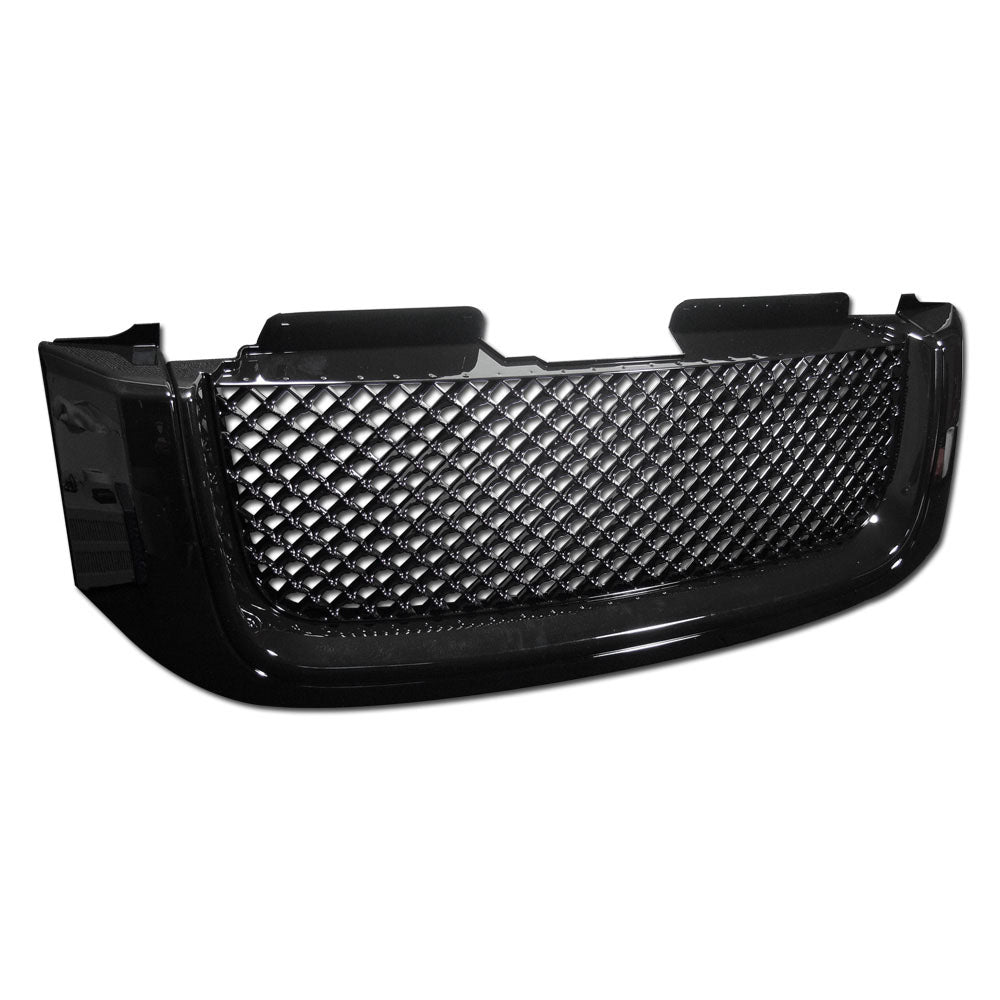 2002-2008 GMC Envoy Front Grille - Matte Black Replacement Grill