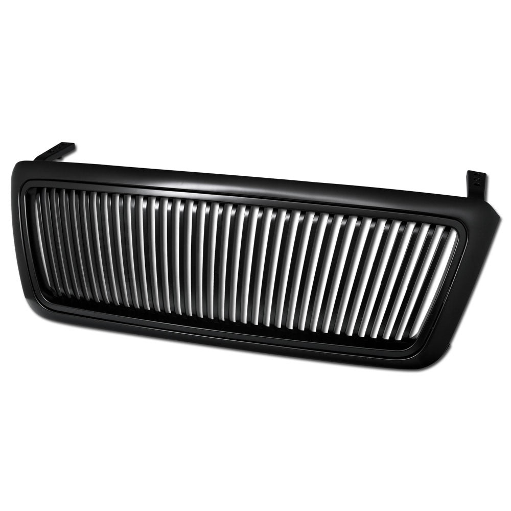 2004-2008 Ford F-150 Vertical Style Front Grille - Matte Black