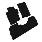 2022-2023 Nissan Frontier Crew Cab Rubber Floor Mats 3PC - Black