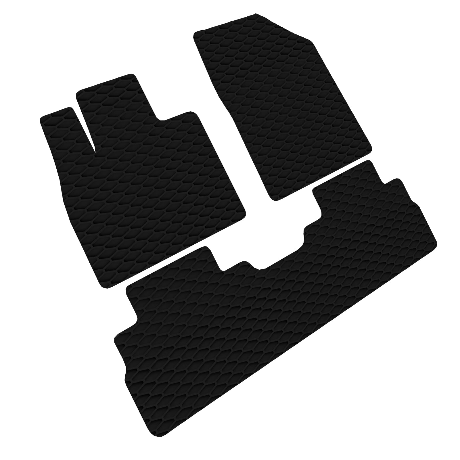 2020-2023 Hyundai Palisade All Weather Rubber Floor Mats 3PC - Black