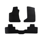 2019-2024 Audi Q8 All Weather Rubber Floor Mats 3PC - Hex Style