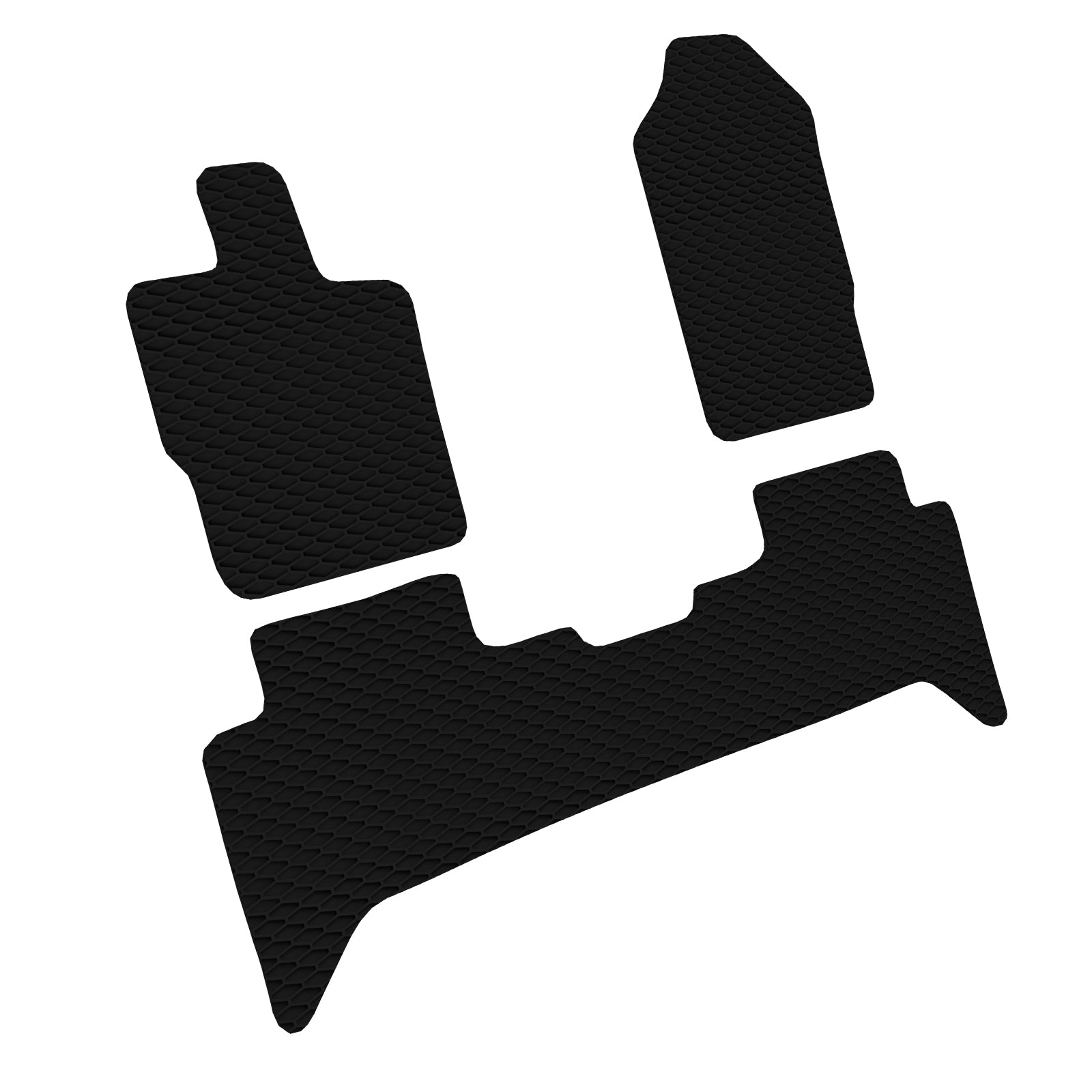 2019-2023 Ford Ranger Crew Cab All Weather Floor Mats 3PC - Black