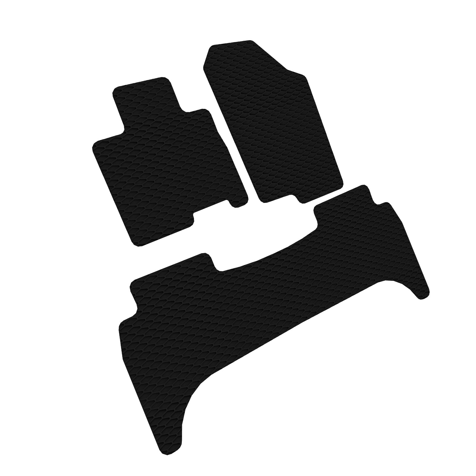 2022-2023 Hyundai Santa Cruz All Weather Rubber Floor Mats 3PC - Black