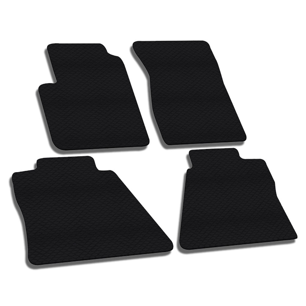 2014-2019 Silverado/Sierra Crew Cab Floor Mats 4PC Black Rubber