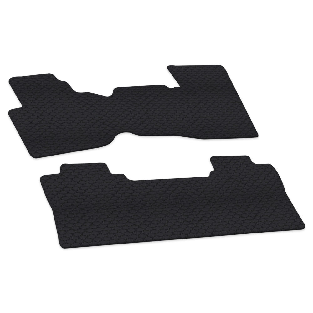 2014-2019 Silverado/Sierra Crew Cab Rubber Floor Mats 2PC Black