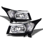 2011-2016 Chevrolet Cruze Crystal Headlights Chrome - JDM Style