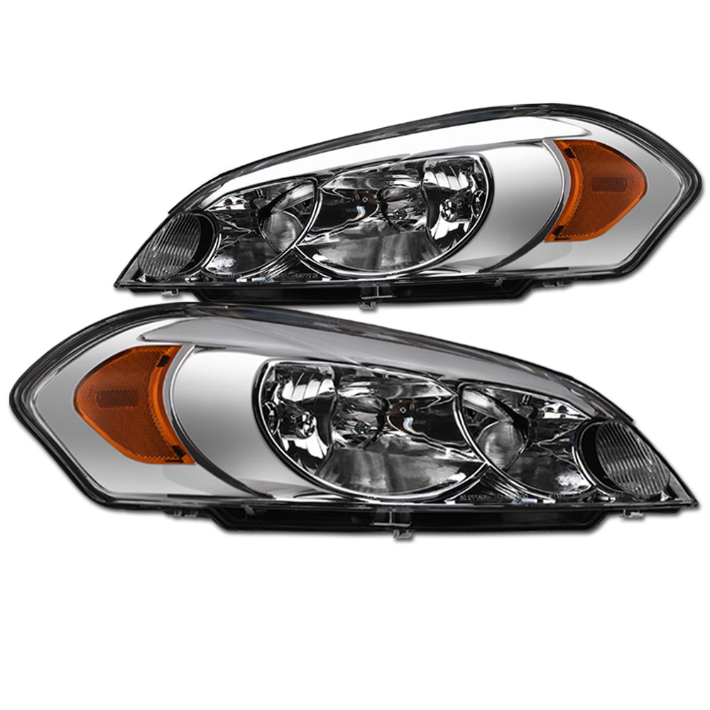 2006-2016 Chevrolet Impala Monte Carlo LED Crystal Headlights - Chrome