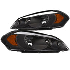 2006-2016 Chevrolet Impala/Monte Carlo LED Crystal Headlights - Black
