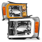 07-13 GMC Sierra 1500/2500/3500 Chrome Crystal LED Headlights