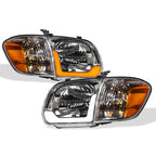 05-06 Toyota Tundra Chrome Crystal Headlights w/ Sequential LED