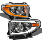 14-21 Toyota Tundra Chrome Crystal Headlights Sequential LED - TYTD14DS
