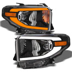 14-21 Toyota Tundra Crystal Headlights Sequential LED Signal - Black
