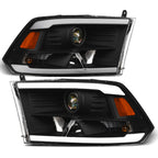 2009-2024 Dodge Ram 1500 2500 3500 Projector Headlights LED - Black