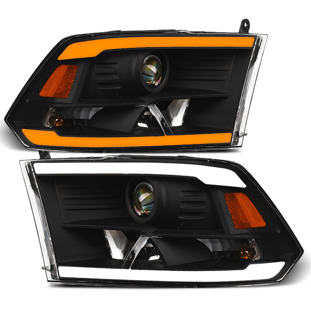 2009-2024 Dodge Ram 1500 2500 3500 Projector Headlights - Black