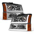 2002-2007 Chevrolet Silverado/Avalanche Projector Headlights & Parking Lights Chrome